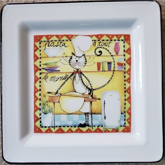 BRUNELLI Large Dinner Plates   - Picture 3 of 8